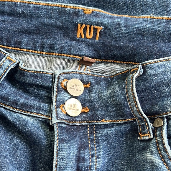 Kut From The Kloth Cropped Jeans Sz 8 - Picture 2 of 12